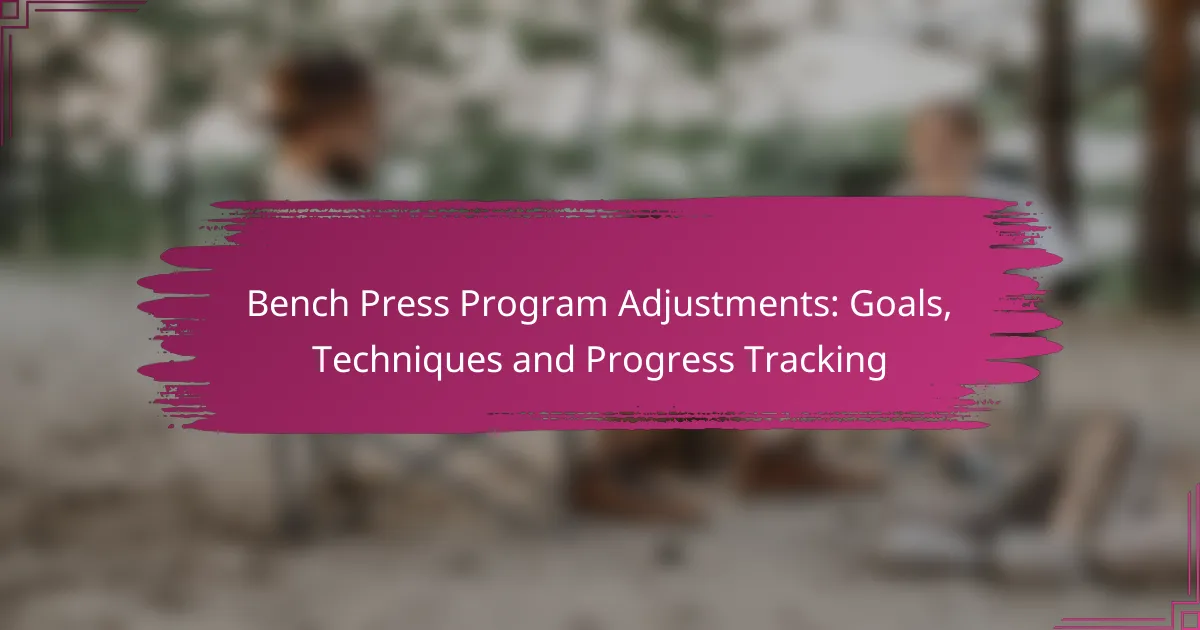 Bench Press Program Adjustments: Goals, Techniques and Progress Tracking