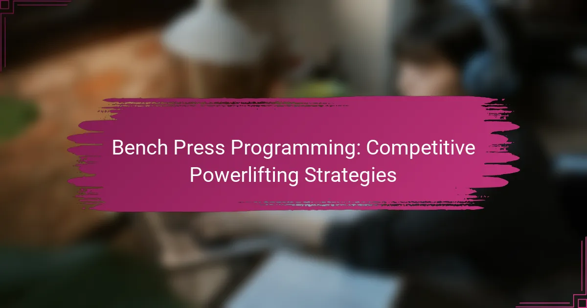 Bench Press Programming: Competitive Powerlifting Strategies